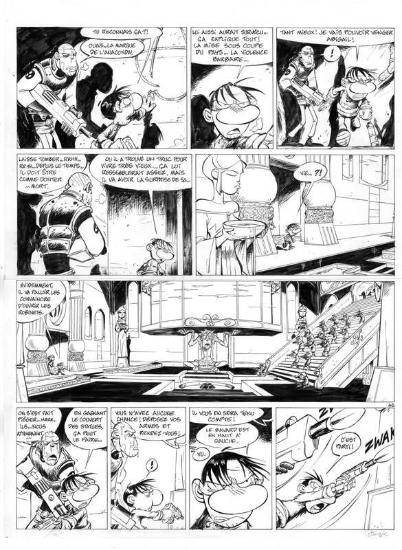 Simon Léturgie, Jean Léturgie, Polstar 4 planche 40 - Planche originale