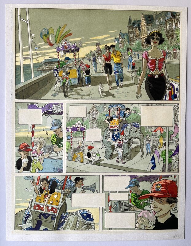 Jean-Pierre Gibrat, Planche Originale Marée basse PAGE 1 - Comic Strip