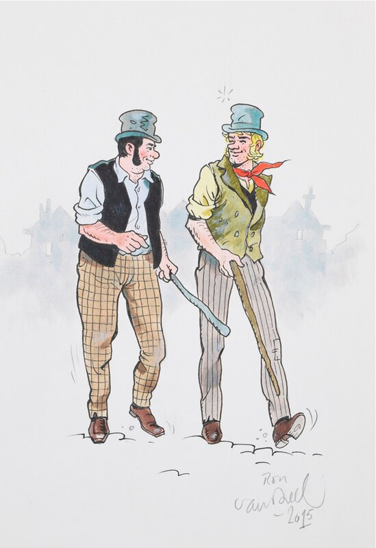 Robert en Bertrand par Ron Van Riet - Illustration originale