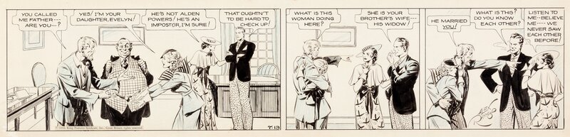Alex Raymond, Secret Agent X-9, 7/13/1934 - Comic Strip