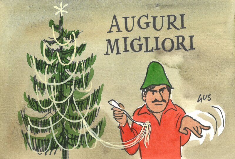 Auguri Migliori by Gus - Original Illustration