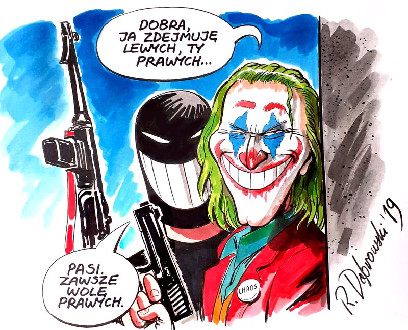 Ryszard Dąbrowski, Le Liquidateur rencontre le Joker - Planche originale