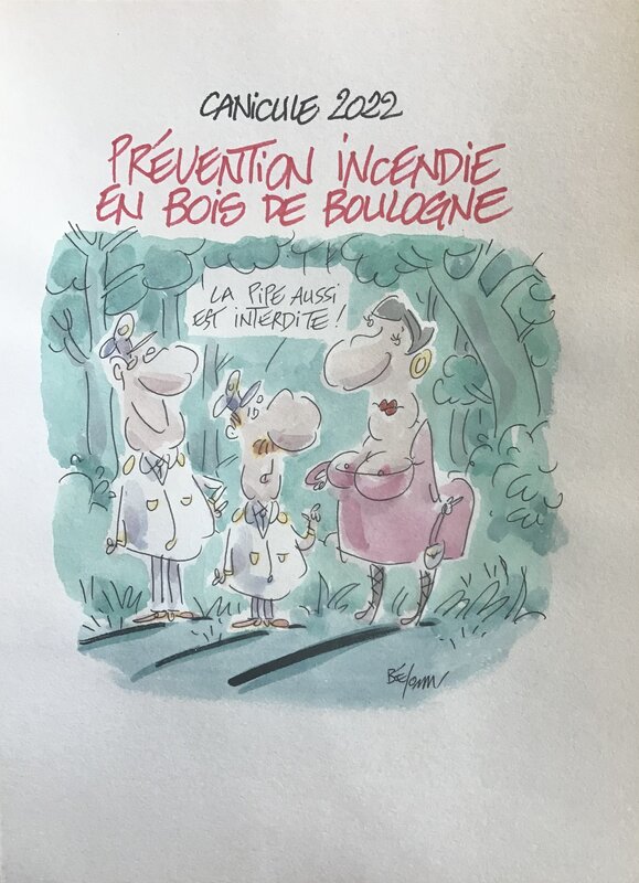 Canicule par Bélom - Illustration originale