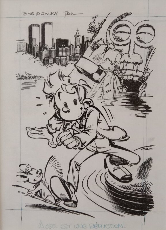 Spirou Megadrive par Janry, Tome, Dan Verlinden - Illustration originale