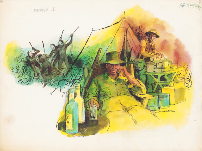 Jan Wesseling | 1972 | PEP 7204 Anton Kuyten | Torpedo - Original Illustration