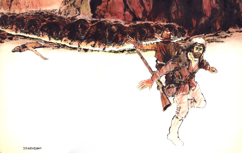 Jan Wesseling | 1974 | PEP 74134 Anton Kuyten | Stieredans - Original Illustration