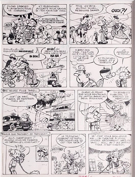 Jean-Claude Fournier, Spirou - Du glucose pour Noémie - Planche originale