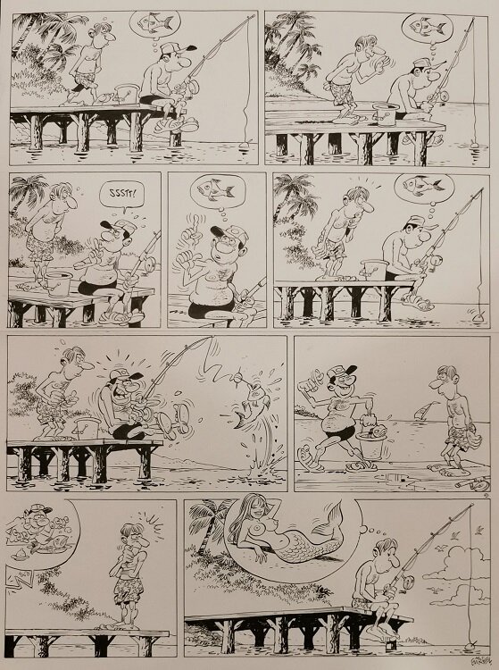 Gürçan Gürsel, Blagues coquines - original publié - Comic Strip