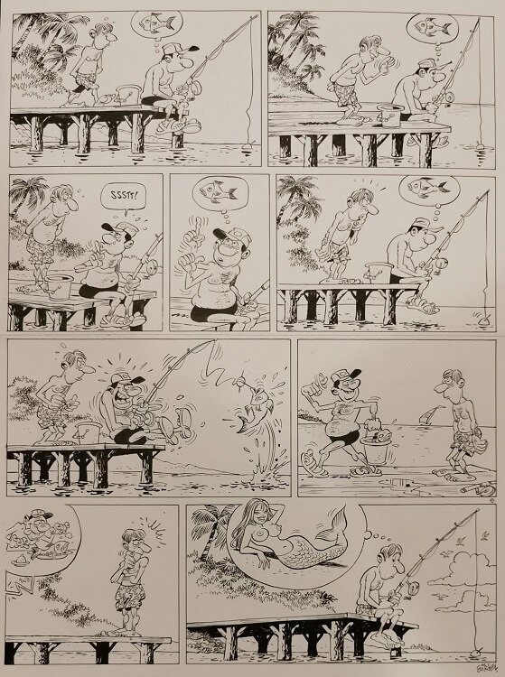 Gürçan Gürsel, Blagues coquines - original publié - Planche originale