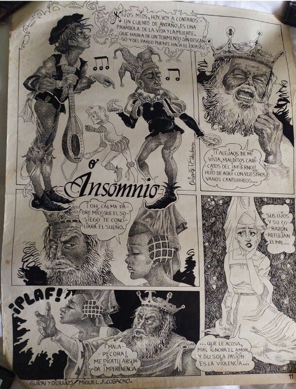 Miguel.f Gobacho, O Insomnio/ Ou l'insomnie - Comic Strip