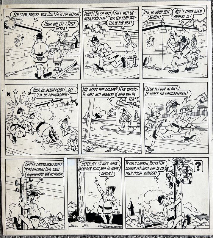 Willy Vandersteen, Ons volkske - tieter, job en wiske - Comic Strip