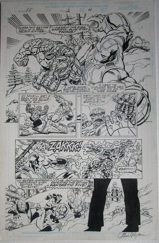 Paul C. Ryan, Al Milgrom, Tom De Falco, Fantastic Five #5, page 4 - Planche originale