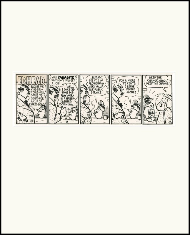 Art Spiegelman, EDHEAD  “PARASITE“ for PLAYBOY - Comic Strip