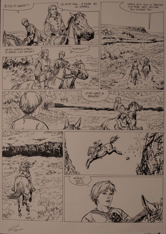 Paul Teng, La COMPLAINTE DES LANDES PERDUES - Planche originale