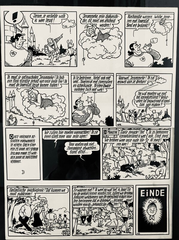 Willy Vandersteen, Suske en Wiske / Bob et Bobette - De Schone Slaper - Planche originale