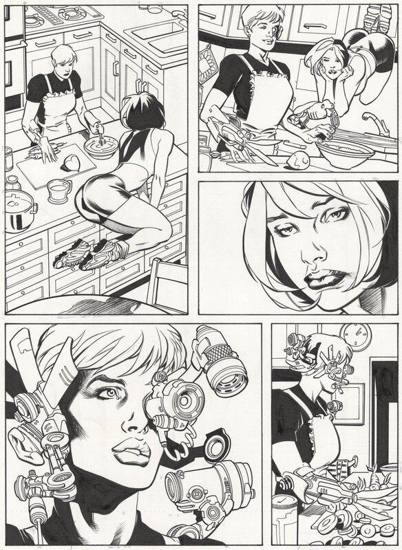 Gen 13 #68 p17 par Yanick Paquette, Andrew Pepoy - Planche originale