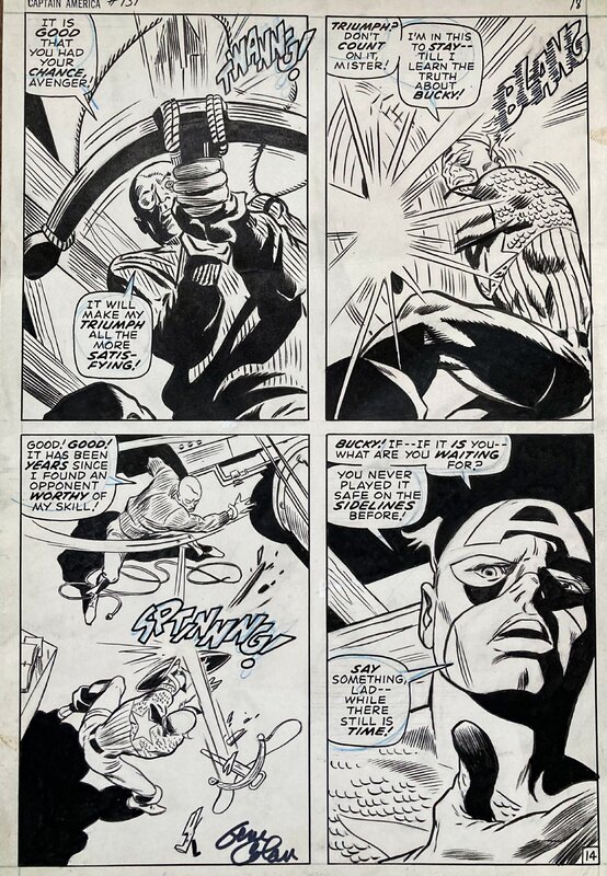Gene Colan, Dick Ayers, Captain America #131 p14 - Planche originale