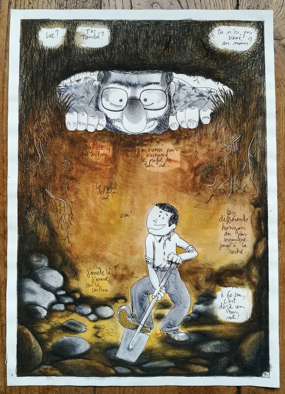 En vente - Laurent Houssin, Planche 34 de l'album Le potager Rocambole. - Planche originale