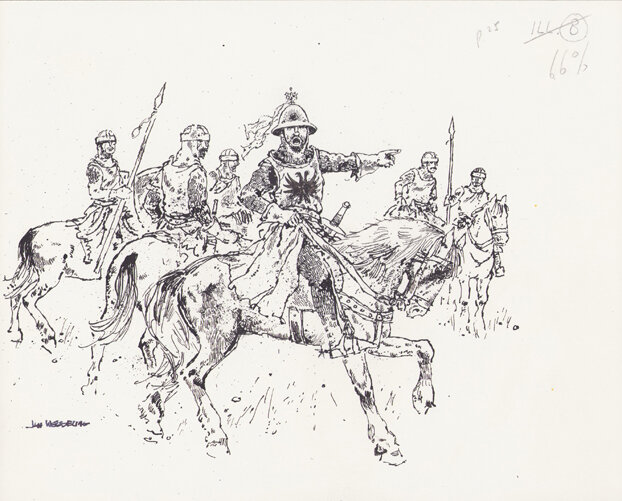 Jan Wesseling | 1988 | Het paaltje van Oosterlittens - Original Illustration