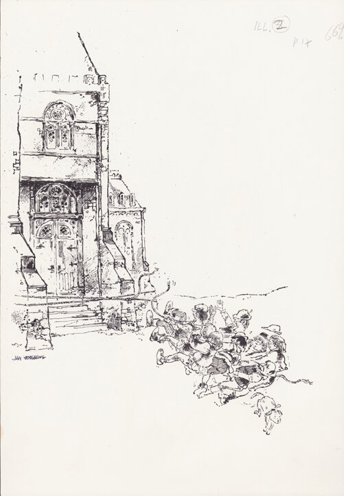 Jan Wesseling | 1988 | Het paaltje van Oosterlittens - Illustration originale