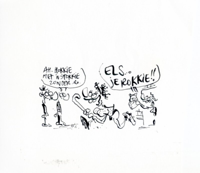Hein de Kort, 2000? - Els, je rokkie (Illustration - Dutch KV) - Original Illustration