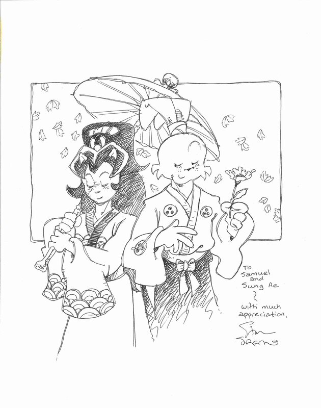 Usagi & Tomoe par Stan Sakai - Dédicace