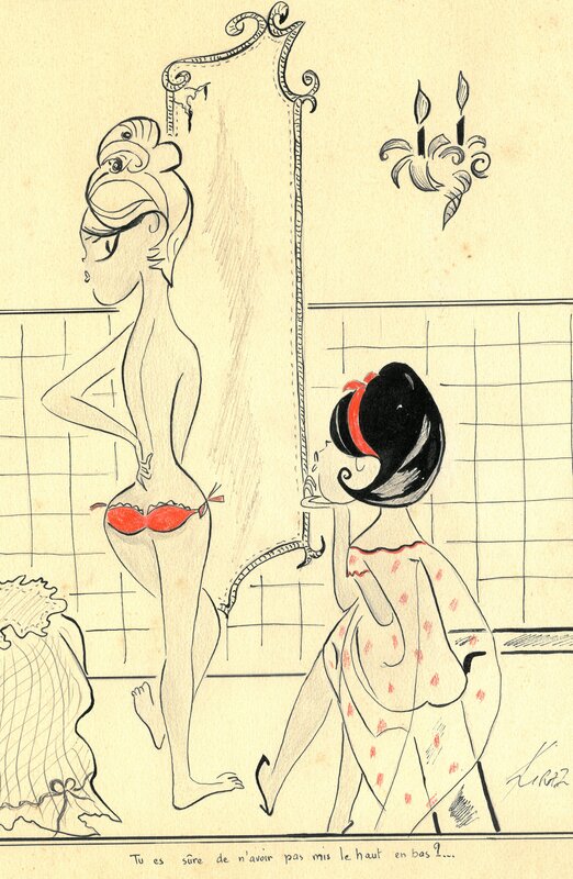 Kiraz, Tu es sûre de ne pas avoir mis le haut en bas ? - Illustration originale