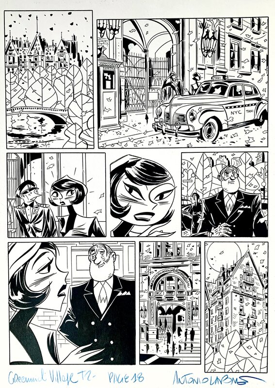 Antonio Lapone, Gihef, What’s New PussyCat - Greenwich Village tome 2 - Planche originale