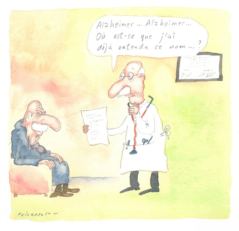 Alzheimer (1) by Fernando Puig Rosado - Original Illustration