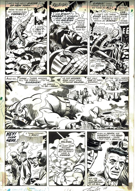 John Romita, Jim Mooney, Amazing Spider-Man #118 Pg.19 - Planche originale