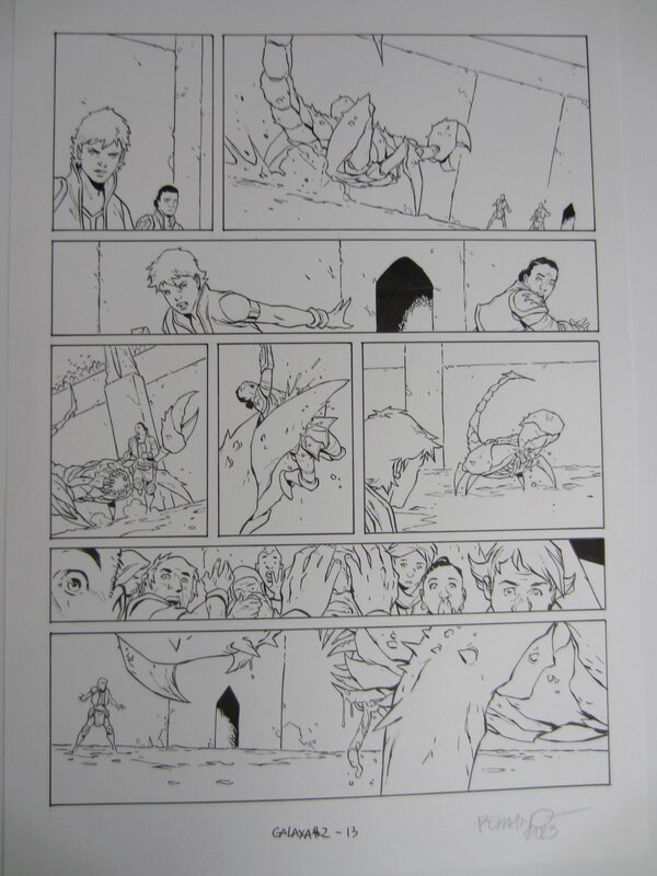 Galaxa 2 par Willy Vandersteen, Romano Molenaar - Planche originale