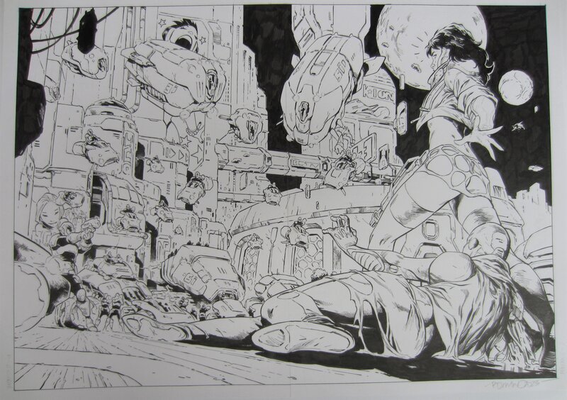 Romano Molenaar, Minxx cyberpunk issue 3 - Planche originale