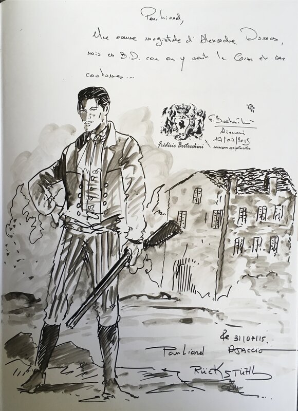 Eric Rückstühl, Frédéric Bertocchini, Les frères corses - Livre 1 - Dédicace