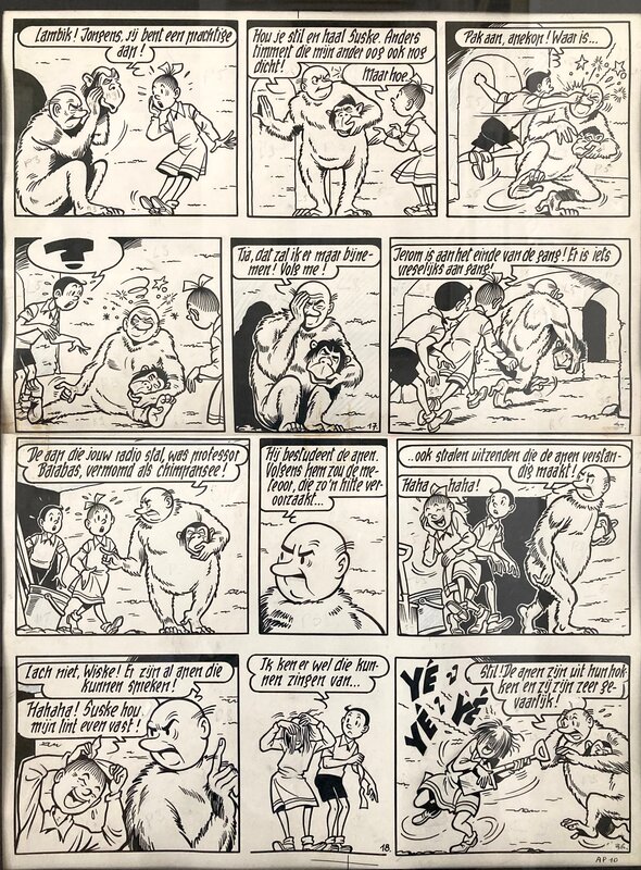 Willy Vandersteen, Suske en Wiske / Bob et Bobette - De Apekermis - Comic Strip