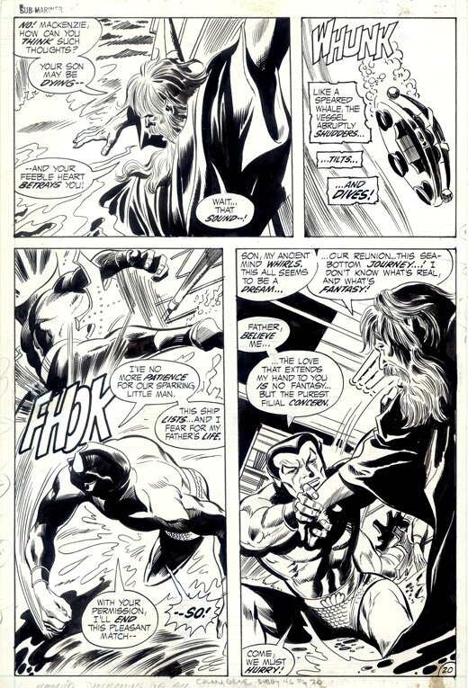 Sub-Mariner #46 p20 par Gene Colan, Mike Esposito - Planche originale