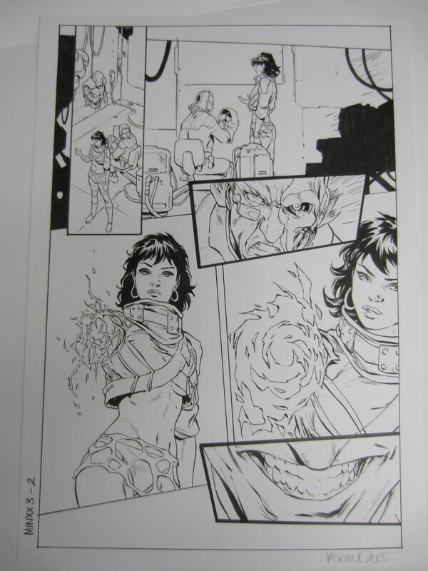 Romano Molenaar, Minxx cyberpunk issue 3 - Planche originale