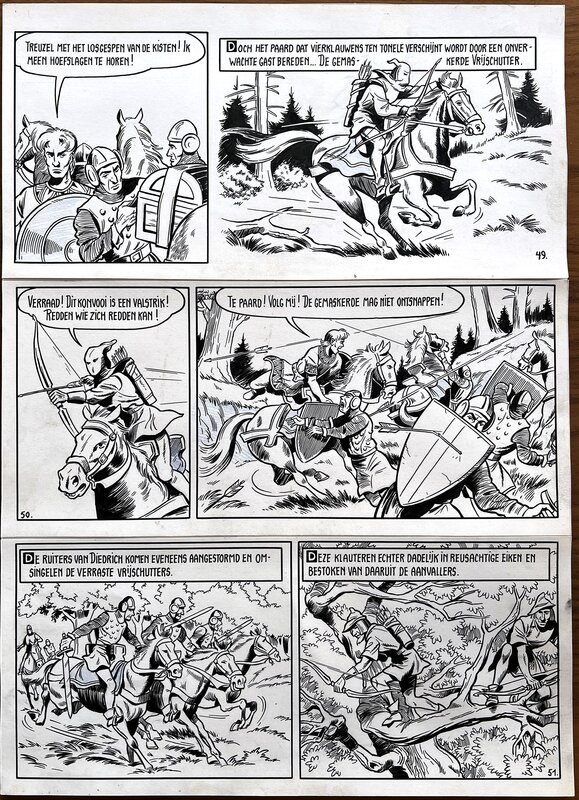 Willy Vandersteen, De Rode Ridder 5 - De Vrijschutter (1960) - Comic Strip