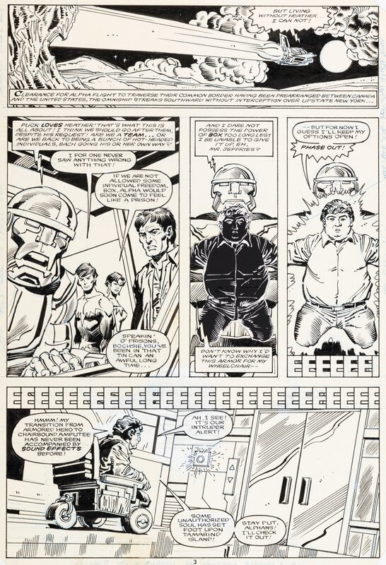 Sal Buscema, Gerry Talaoc, Alpha Flight - Issue 34 p 3 - Comic Strip