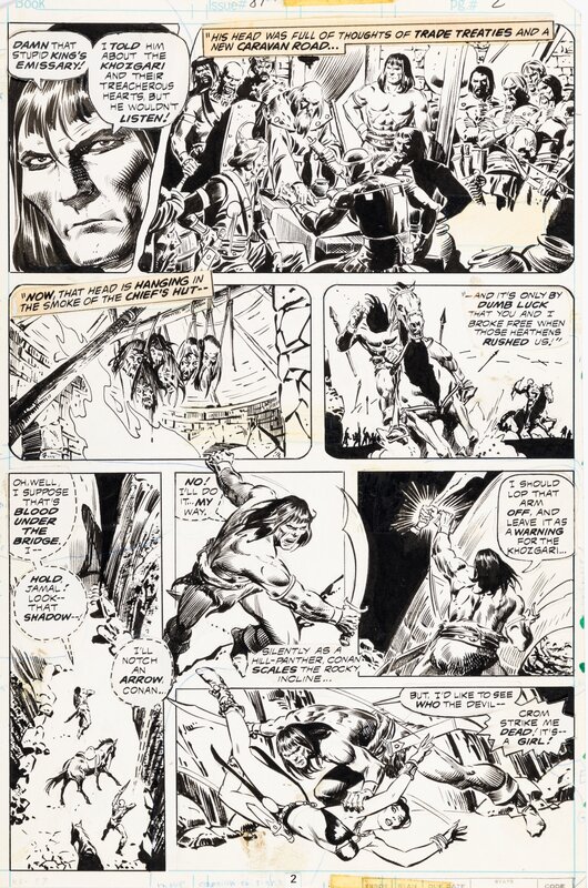 Tony DeZuniga, Roy Thomas, Bjorn Nyberg, Conan the Barbarian - Démons au sommet - #87 p.2 - Comic Strip