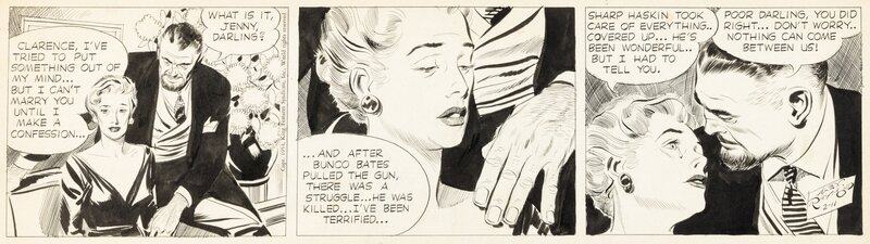 Alex Raymond, Rip Kirby - 11 Février 1954 - Comic Strip