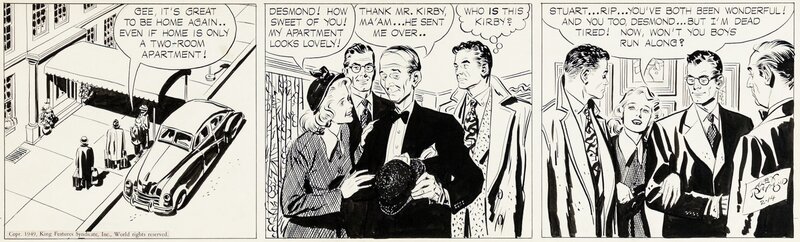 Alex Raymond, Rip Kirby - 14 Février 1949 - Comic Strip