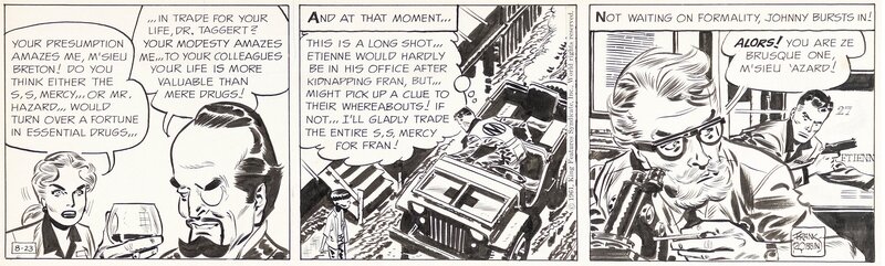 Frank Robbins, Johnny Hazard - 23 August 1961 - Comic Strip