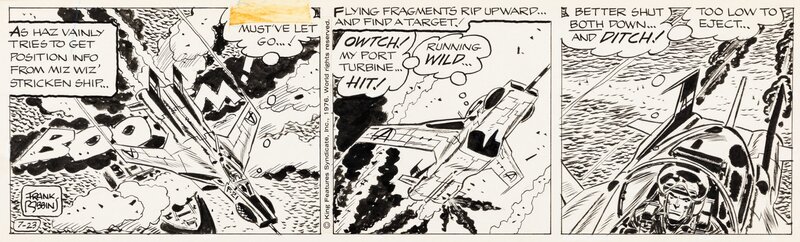 Frank Robbins, Johnny Hazard - 23 Juillet 1976 - Planche originale
