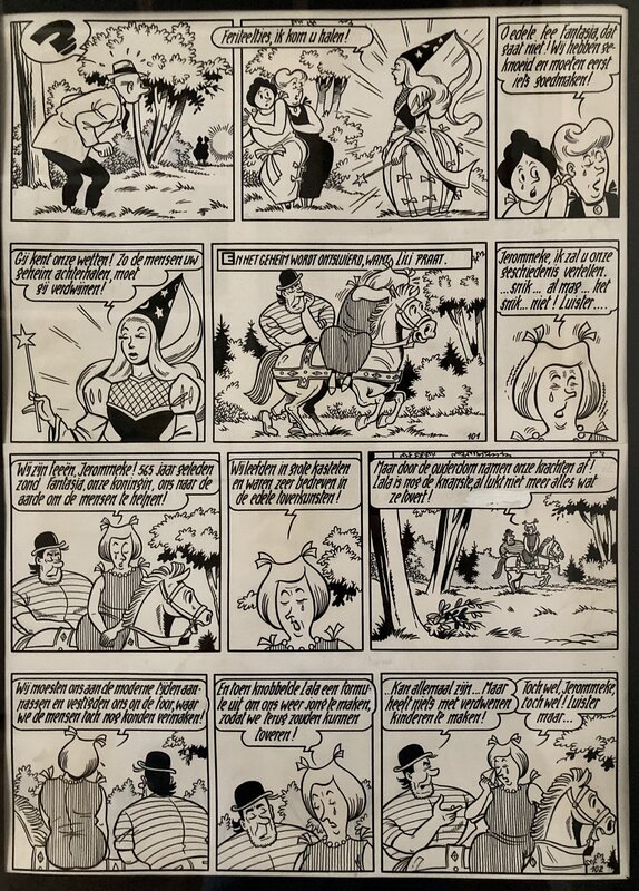 Willy Vandersteen, Suske en Wiske / Bob et Bobette - De Zingende Zwammen - Planche originale