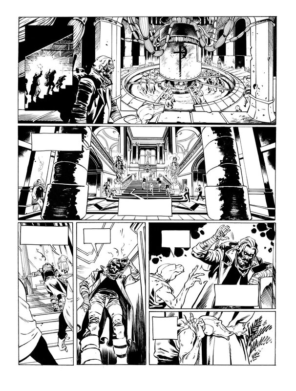 En vente - Dimitri Armand, Convoyeur tome 2 planche 33 - Planche originale