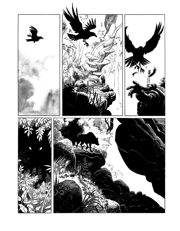 En vente - Dimitri Armand, Convoyeur tome 3 planche 36 - Planche originale