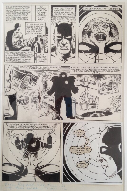 Daredevil 235 par Steve Ditko, Dan Bulanadi - Planche originale