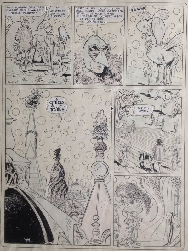 For sale - Gigi Planche Originale 21 Agar 1 Jouets Maléfiques + Couleur au dos , Planche Signée 1973 - Comic Strip