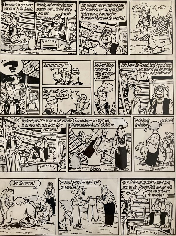 Willy Vandersteen, Suske en Wiske / Bob et Bobette - Sjeik El-Rojenbiet - Comic Strip