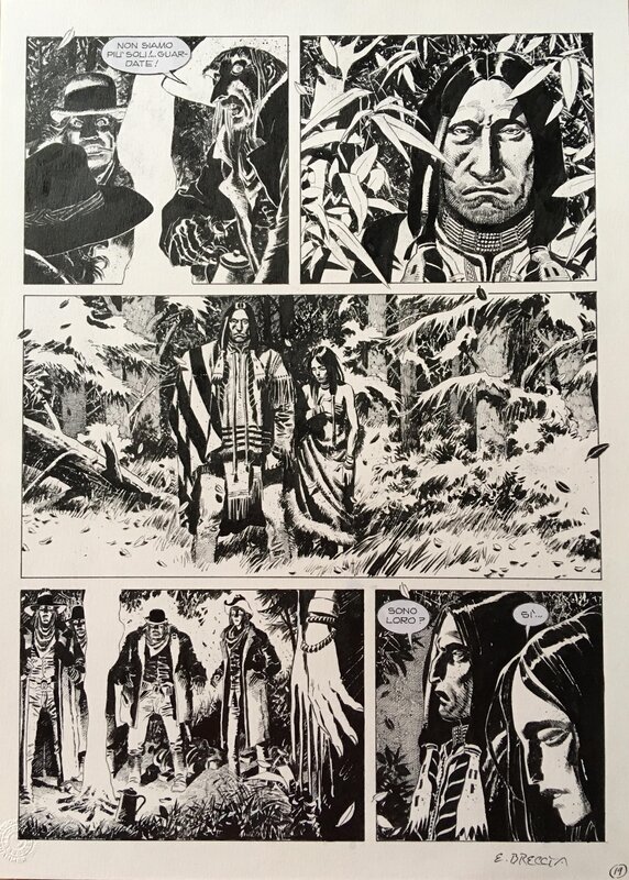 Tex - Captain Jack par Enrique Breccia, Tito Faraci - Planche originale